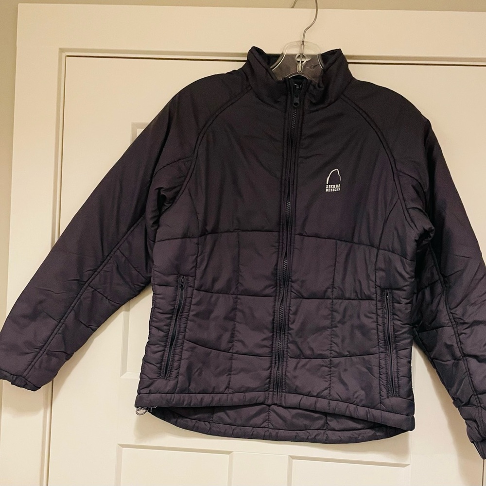 Sierra Designs Slate Gray Stowable Lightweight Puffer Jacket